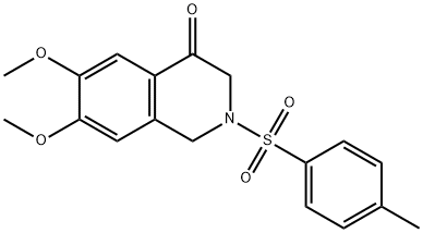 6,7-dimethoxy-2-[(4-methylphenyl)sulfonyl]-2,3-dihydro-4(1H)-isoquinolinone Struktur