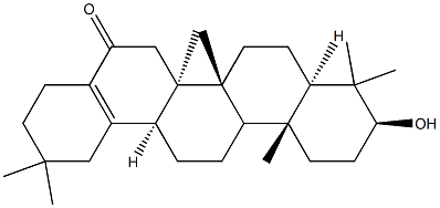 (13α)-3β-Hydroxy-28-norolean-17-en-16-one Struktur