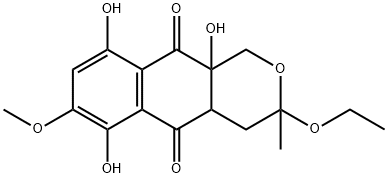 O-ethylhydroxydihydrofusarubin Struktur