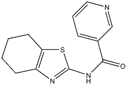 3-Pyridinecarboxamide,N-(4,5,6,7-tetrahydro-2-benzothiazolyl)-(9CI) Struktur