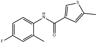 3-Thiophenecarboxamide,N-(4-fluoro-2-methylphenyl)-5-methyl-(9CI) Struktur