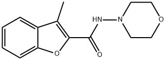 2-Benzofurancarboxamide,3-methyl-N-4-morpholinyl-(9CI) Struktur