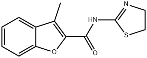 2-Benzofurancarboxamide,N-(4,5-dihydro-2-thiazolyl)-3-methyl-(9CI) Struktur