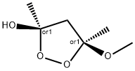 1,2-Dioxolan-3-ol, 5-methoxy-3,5-dimethyl-, (3R,5S)-rel- (9CI) Struktur