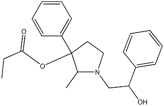 1-(β-Hydroxyphenethyl)-2-methyl-3-phenylpyrrolidin-3-ol 3-propionate Struktur