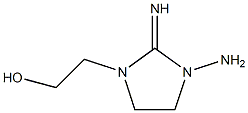 1-Imidazolidineethanol,3-amino-2-imino-(9CI) Struktur