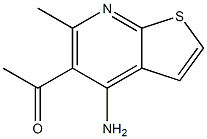 1-(4-amino-6-methylthieno[2,3-b]pyridin-5-yl)ethanone Struktur