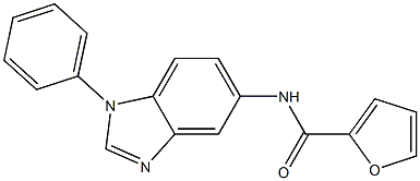 N-(1-phenyl-1H-benzimidazol-5-yl)-2-furamide Struktur