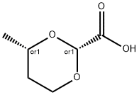 1,3-Dioxane-2-carboxylicacid,4-methyl-,(2R,4S)-rel-(9CI) Struktur