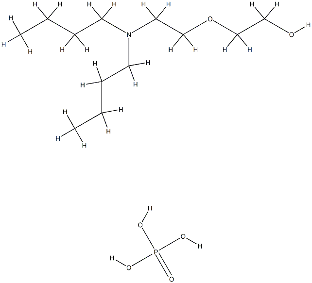 Phosphoric acid, C12-15-alkyl esters, compds. with polyethylene glycol mono[2-(dibutylamino)ethyl] ether Struktur