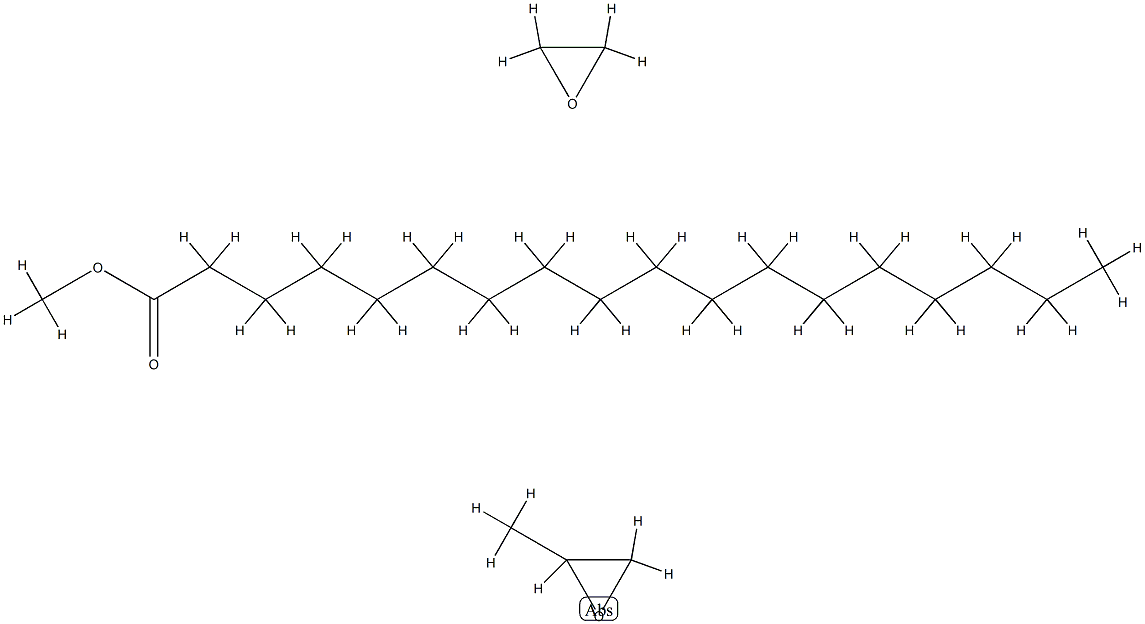 Oxirane, methyl-, polymer with oxirane, monooctadecanoate, methyl ether Struktur