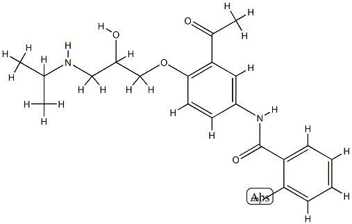 2-iodobenzoylacebutolol Struktur