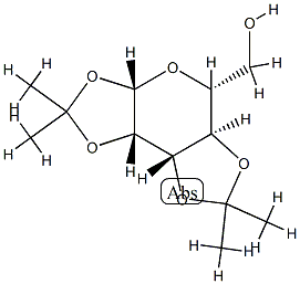 1-O,2-O:3-O,4-O-Bis(1-methylethylidene)-β-D-mannopyranose Struktur