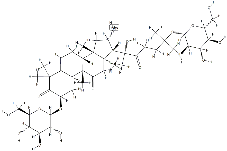 cucurbitacin R 2,25-diglucoside Struktur