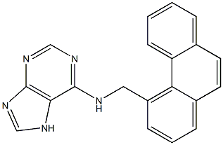 N-(4-phenanthrylmethyl)-9H-purin-6-amine Struktur