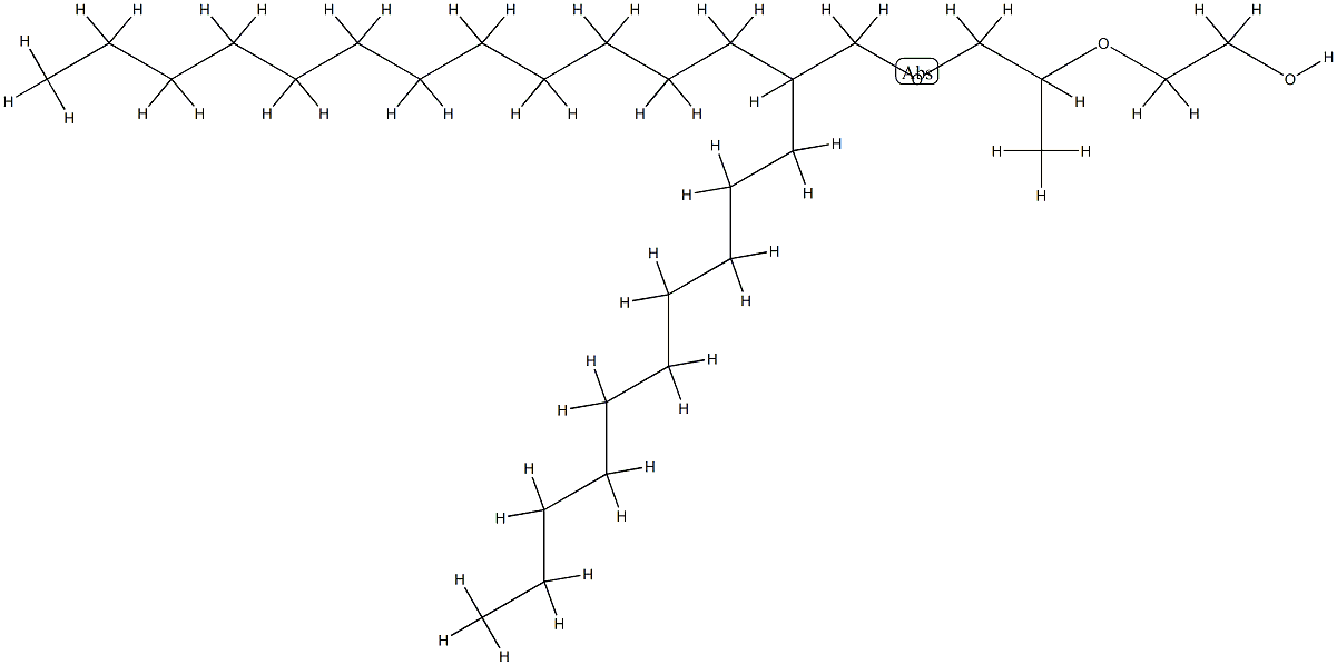 Oxirane, methyl-, polymer with oxirane, mono(2-decyltetradecyl) ether Struktur