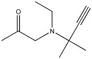 2-Propanone,1-[(1,1-dimethyl-2-propynyl)ethylamino]-(9CI) Struktur