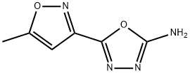 1,3,4-Oxadiazol-2-amine,5-(5-methyl-3-isoxazolyl)-(9CI) Struktur