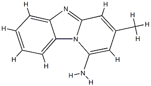 Pyrido[1,2-a]benzimidazol-1(5H)-imine, 3-methyl- (9CI) Struktur