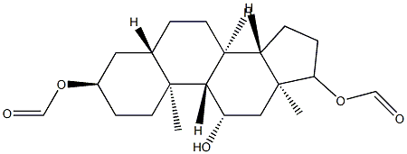 5α-Androstane-3α,11β,17β-triol 3,17-diformate Struktur