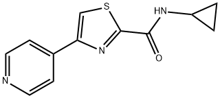 2-Thiazolecarboxamide,N-cyclopropyl-4-(4-pyridinyl)-(9CI) Struktur