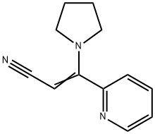 2-Propenenitrile,3-(2-pyridinyl)-3-(1-pyrrolidinyl)-(9CI) Struktur