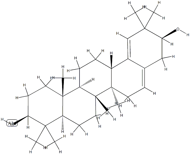 28-Noroleana-16,18-diene-3β,21β-diol Struktur