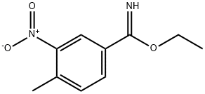 4-methyl-3-nitro-benzimidic acid ethyl ester Struktur