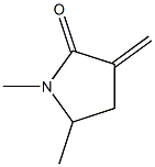 2-Pyrrolidinone,1,5-dimethyl-3-methylene-(9CI) Struktur