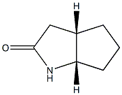 (3aR,6aR)-rel-hexahydro-Cyclopenta[b]pyrrol-2(1H)-one (Relative struc) Struktur