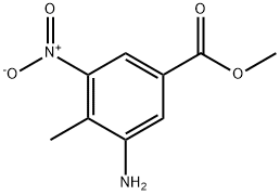 Methyl3-aMino-4-Methyl-5-nitrobenzoate Struktur