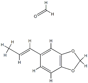 Formaldehyde, polymer with 5-(1-propenyl)-1,3-benzodioxole Struktur