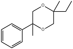 1,4-Dioxane,2-ethyl-2,5-dimethyl-5-phenyl-(9CI) Struktur