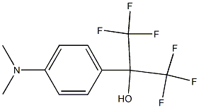 α,α-Bis(trifluoromethyl)-p-dimethylaminobenzyl alcohol Struktur