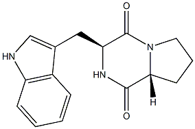 Cyclo(L-Trp-D-Pro-) Struktur