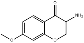 4H-1-Benzopyran-4-one,3-amino-2,3-dihydro-7-methoxy-(9CI) Struktur