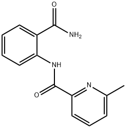 2-Pyridinecarboxamide,N-[2-(aminocarbonyl)phenyl]-6-methyl-(9CI) Struktur