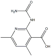 3-Pyridinecarboxylicacid,2-[(aminocarbonyl)amino]-4,6-dimethyl-(9CI) Struktur