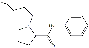 2-Pyrrolidinecarboxamide,1-(3-hydroxypropyl)-N-phenyl-(9CI) Struktur