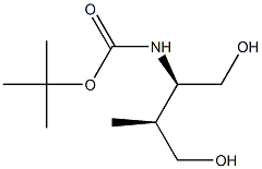 Carbamic acid, [(1R,2S)-3-hydroxy-1-(hydroxymethyl)-2-methylpropyl]-, 1,1- Struktur