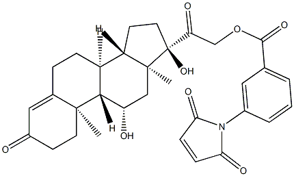 cortisol-21-3-maleimidobenzoate Struktur