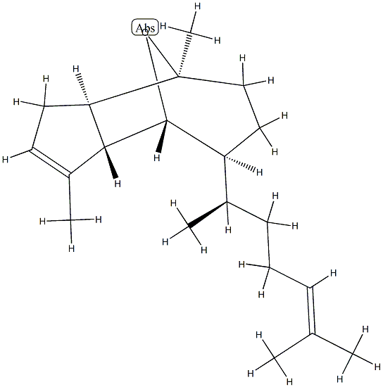 (3aR,8aS)-7β-[(R)-1,5-Dimethyl-4-hexenyl]-3,3a,4,5,6,7,8,8a-octahydro-1,4-dimethyl-4β,8β-epoxyazulene Struktur