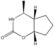 Cyclopent[e]-1,3-oxazin-2(3H)-one, hexahydro-4-methyl-, (4-alpha-,4a-alpha-,7a-alpha-)- (9CI) Struktur