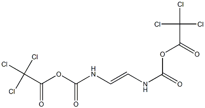 N,N'-Vinylenedicarbamic acid bis(trichloroacetic)dianhydride Struktur