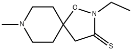 1-Oxa-2,8-diazaspiro[4.5]decane-3-thione,2-ethyl-8-methyl-(9CI) Struktur