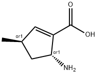 1-Cyclopentene-1-carboxylicacid,5-amino-3-methyl-,(3R,5R)-rel-(9CI) Struktur