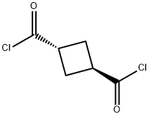 1,3-Cyclobutanedicarbonyl chloride, trans- (8CI) Struktur