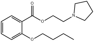 2-(1-Pyrrolidinyl)ethyl=o-butoxybenzoate Struktur