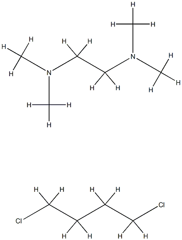 1,2-Ethanediamine, N,N,N',N'-tetramethyl-, polymer with 1,4-dichlorobutane Struktur