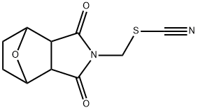 N-(Thiocyanatomethyl)-7-oxabicyclo[2.2.1]heptane-2,3-dicarbimide Struktur